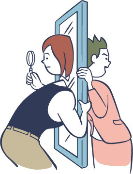 イメージ：向き合う